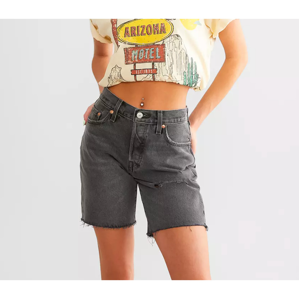 New Levi's 501 90s Shorts Black/Gray Size 28